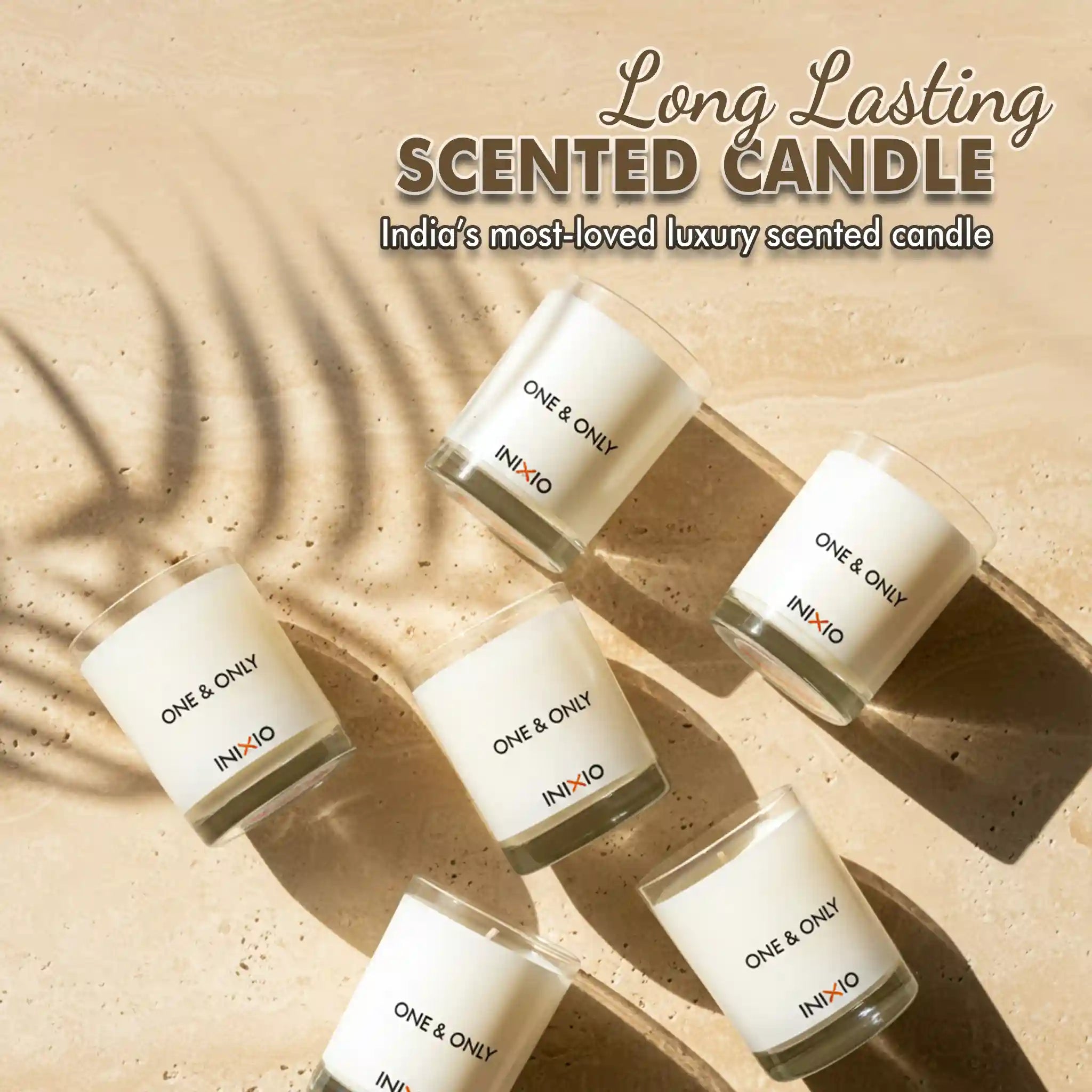 Long lasting luxury scented candle by INIXIO perfumes